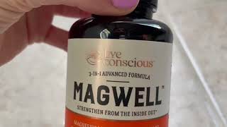 Live Conscious Magwell Magnesium Zinc amp Vitamin D3 Magnesium Glycinate Malate amp Citrate Review [upl. by Aufmann]