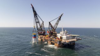 Baustart für Deutschlands größten Offshore  Windpark [upl. by Tecla]