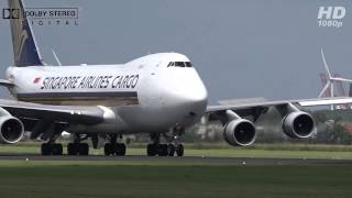 HEAVIES COMPILATION CROSSWIND LANDING AT AMSTERDAM SCHIPHOL FULL HD [upl. by Aisenat]