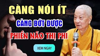 Nói Nhiều Không Bằng Nói Ít  Nói Ít Không Bằng Nói Đúng Lúc  Tu Tại Tâm Không Bằng Tu Tại Miệng [upl. by Geaghan]