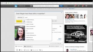 Changing Endorsements on a LinkedIn Connections Profile [upl. by Rhu529]