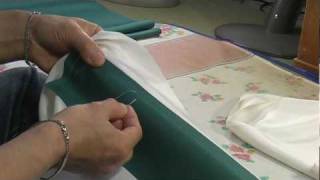 I am explaining how I sew a kimono 和裁、運針と糸こき、straight stitch もどき [upl. by Nnyloj]