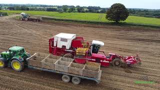 Spillanes Gibbstown Farm digging spuds and sowing winter crops [upl. by Burdett]