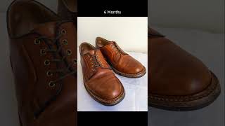 Trickers Robert Plain Derby Shoe in Horween Natural Dublin [upl. by Harmonia]