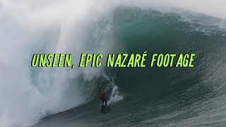 RAW Big Wave Surfing Epic Nazaré Session with Maya Gabeira amp Lucas Chumbo Feb 5 2021 [upl. by Amsa]