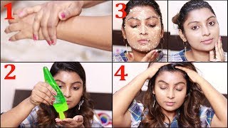 Top 5 Uses of Aloe Vera Gel  Aloe Vera Benefits for Skin amp Hair  Rose Tamil Beauty Tips [upl. by Adnam]