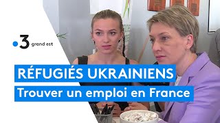 La recherche demploi des réfugiés ukrainiens en Alsace [upl. by Rimisac]