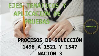 Ejes Temáticos y Aplicación de Pruebas Nación 3  2022 [upl. by Greenwood]