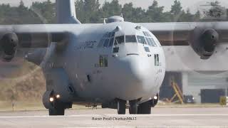 NATO Air Force Exercise Air Defender 2023 German Luftwaffe A400M US C130 Hercules Air Guard ETNW [upl. by Bobby155]