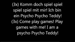 PsychoteddylyricsGermanmediummp4 [upl. by Annairb]