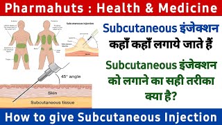 How to give Subcutaneous injection  SC injection  Types of Injection  Insulin injection  B12 inj [upl. by Amairam]