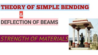 ECET MECHANICAL THEORY OF SIMPLE BENDING amp DEFLECTION OF BEAMS STRENGTH OF MATERIALS [upl. by Jacenta]