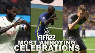 FIFA 22 MOST ANNOYING CELEBRATIONS [upl. by Lleral]