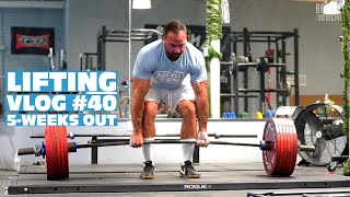 Training VLOG 40 5Weeks Out  Progressive Loading and a Powerlifter Almost Shoots Par From The [upl. by Lole]