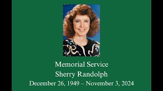 Memorial Service for Sherry Randolph [upl. by Fleur]