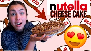 LAVER DEN NEMMESTE NUTELLA CHEESECAKE [upl. by Airelav]