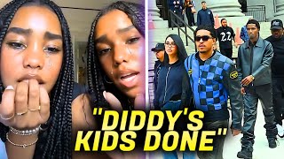 Diddys Daughters CRIES After FEDS Seize Their Phones  Justin amp Christian Combs RUN [upl. by Thaddus]