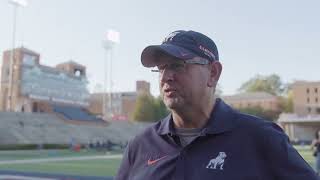 Samford FB Chris Hatcher The Citadel Post Game [upl. by Leuamme]