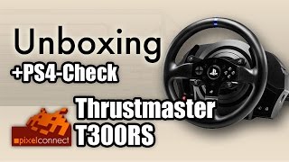 PS4 Unboxing Thrustmaster T300RS Lenkrad  PS4Check Test  Review deutsch [upl. by Gertrude]