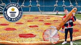 I Made The Worlds Largest Pizza 132 Feet [upl. by Barbe412]