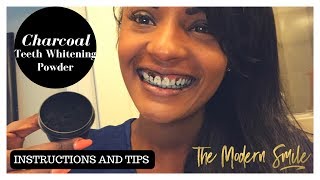 Charcoal Teeth Whitening Powder Instructions and Tips [upl. by Lamphere]