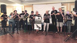 Stockport Ukulele Players performing at 2018 Stockport Beer Festival [upl. by Rotce80]