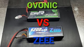 OVONIC VS ZEEE 2S LIPO WHICH BATTERY IS BETTER [upl. by Terrilyn794]