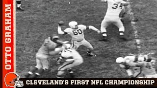 Otto Graham Leads Cleveland to Their First NFL Championship  Browns Throwback [upl. by Elsey]