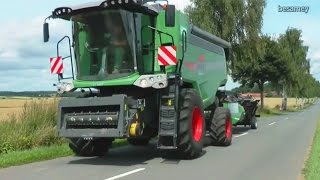 Fendt Mähdrescher  Getreideernte  Weizen mähen  Anlieferung zum Hafen  combine Harvester wheat [upl. by Lourdes883]