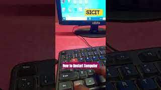 How To Restart computer within 1 seconds sicit computer computerfacility viral excelworld [upl. by Llevad79]