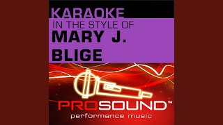 Family Affair Karaoke With Background Vocals In the style of Mary J Blige [upl. by Liuqa]