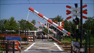 Spoorwegovergang Bodegraven  Dutch railroad crossing [upl. by Helenka]