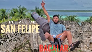 ME AGARRÓ LA LLUVIA Y QUE INTERESANTE HISTORIA EN EL FUERTE DE SAN FELIPE DE BACALAR [upl. by Lareena]