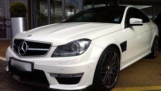 Brabus C63 AMG Coupe exhaust sound 2011 [upl. by Asseret]