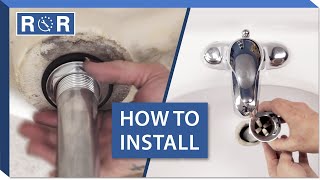 How to Install a Bathroom Sink Drain  Repair and Replace [upl. by Echo989]