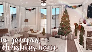 no gamepass christmas winter home ୨୧  bloxburg speedbuild  luminto [upl. by Summers]