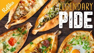 Legendary PIDE recipe Some call it Turkish Flat Bread Simple vegeterian and full on versions [upl. by Iaras]