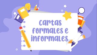 Cartas formales e informales [upl. by Aicener]