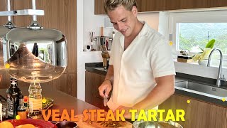 Deliciously Raw  Veal Steak Tartare Recipe  A Culinary Masterpiece  Step by Step Kitchen [upl. by Miko]