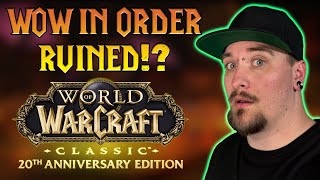 WoW in Order RUINED Classic WoW 20th Anniversary Realms [upl. by Eelsha538]