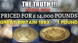 1£ ERROR COIN UPSIDE DOWN INSCRIPTION THE TRUTH [upl. by Baumann]