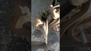 How to compress the rear brake calipers on a 2010 Toyota Prius Without Any Special tools [upl. by Nick]