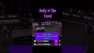 CAPTIONED Commentators GO INSANE during Felix and Alexis Lebrun RALLY WTTMontoellier [upl. by Amil]