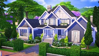 BASE GAME SUBURBAN 💕  The Sims 4  Speed Build [upl. by Enilram]