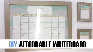 How to  DIY Affordable Whiteboard Calendar Organizer  Back to School  Eva Chung [upl. by Pontius]