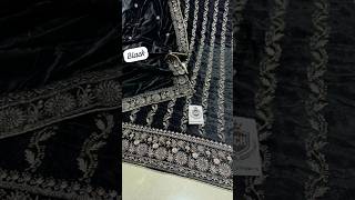 Fabric pure velvet heavy quality beautiful embroidery 😍 with shawl velvet 🔥🔥 [upl. by Walter966]