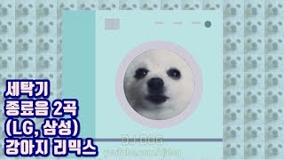 세탁기 종료음 유명한 곡 2개 LG 삼성 강아지 리믹스 Washing Machine Song Gabe the Dog Remix [upl. by Carlye403]