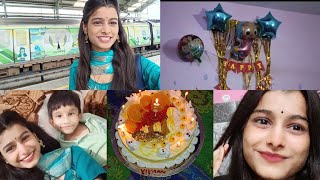 vivan ki birthday party celebration🎊 somvar ke din hue naagdevta ke darshan🙏🏻vlog birthday love [upl. by Moria978]