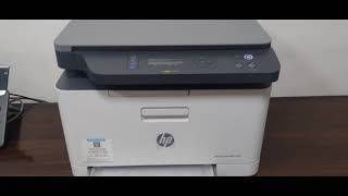 HOW TO CONNECT HP PRINTER COLOR LASER MFP 178NW WIRELESSLY [upl. by Rhine]