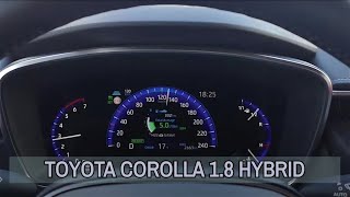 Toyota Corolla 2019 Hybrid  consumption on 130 kmh [upl. by Ignatz]